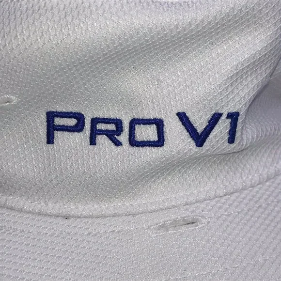 Golf TITLEIST Wide Brim Hat.White Blue.FJ PROV1.White with Blue Writing